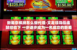 新葡京棋牌怎么做代理-文龙领导指虚随经验下 一步逐步成为一名成功的新葡京棋牌代理—探究新葡京棋牌如何成为优质代理的历程与策略-新葡京棋牌怎么做代理