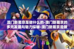 澳门新葡京是做什么的-澳门新葡京的多元发展与魅力探秘-澳门新葡京是做什么的