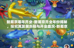 新葡京哪年开业-新葡京开业年份揭秘，探究其发展历程与开业盛况-新葡京哪年开业