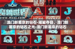 澳门新葡京的钻石-璀璨夺目，澳门新葡京的钻石之光-澳门新葡京的钻石