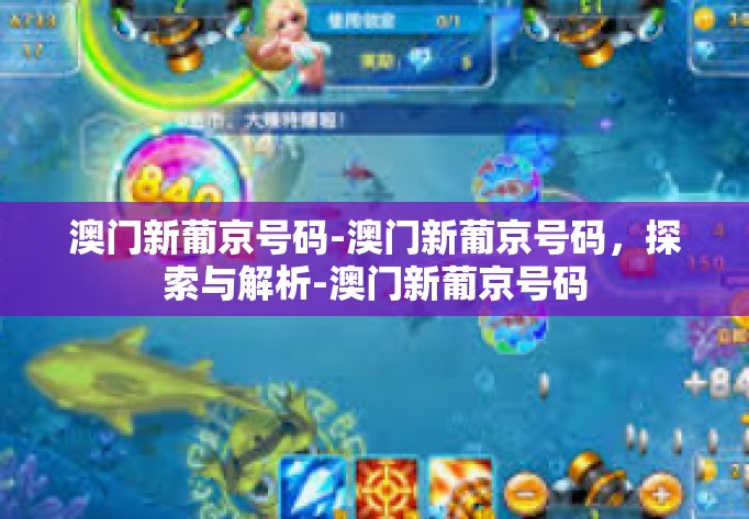 澳门新葡京号码-澳门新葡京号码，探索与解析-澳门新葡京号码