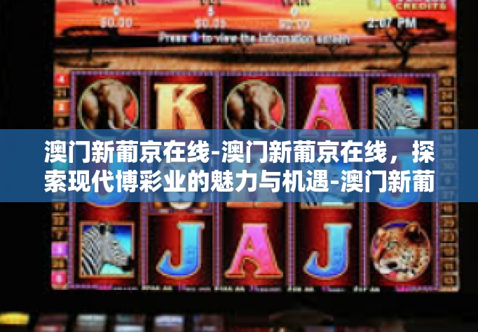 澳门新葡京在线-澳门新葡京在线，探索现代博彩业的魅力与机遇-澳门新葡京在线