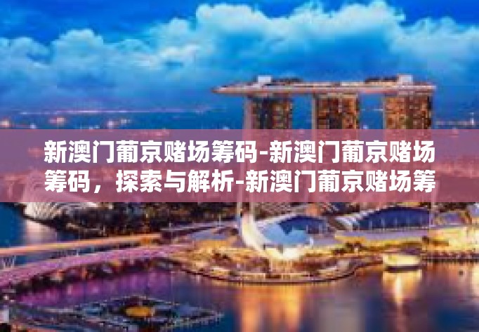新澳门葡京赌场筹码-新澳门葡京赌场筹码，探索与解析-新澳门葡京赌场筹码