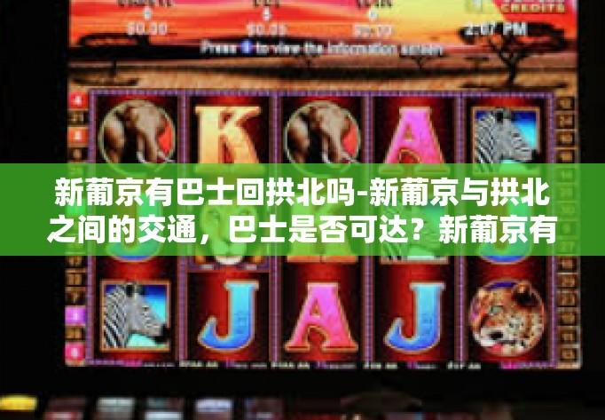 新葡京有巴士回拱北吗-新葡京与拱北之间的交通，巴士是否可达？新葡京有巴士回拱北吗